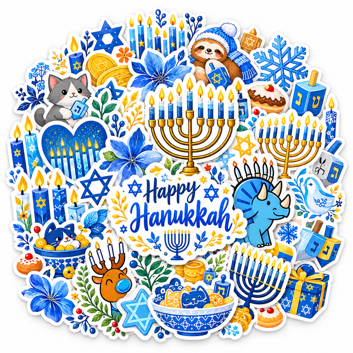 Hanukkah Stickers