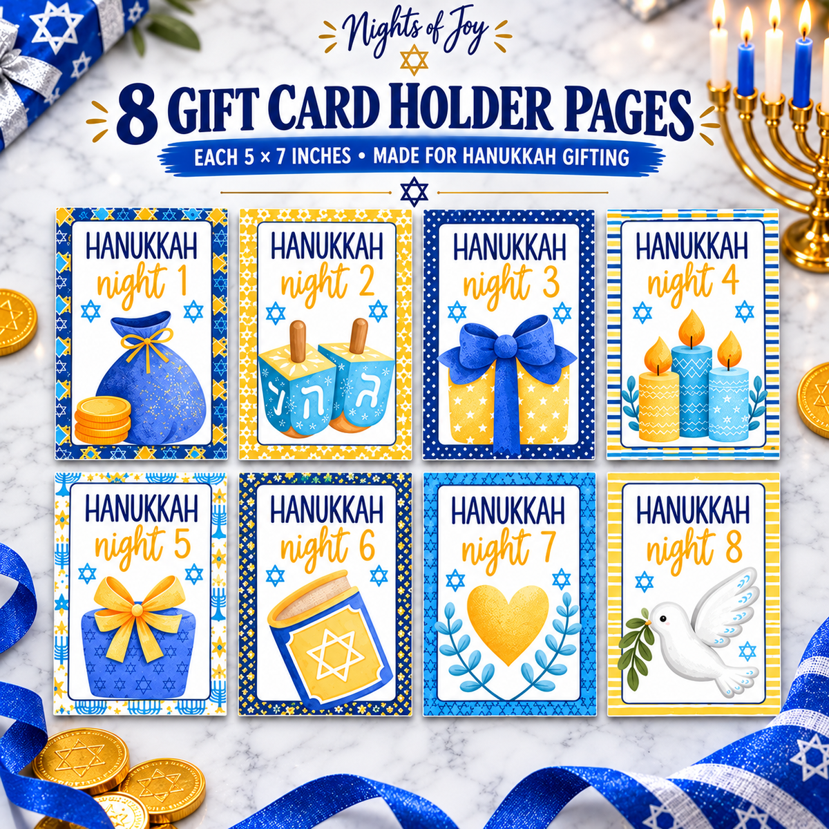 Nights of Joy™ Hanukkah Gift Card Book
