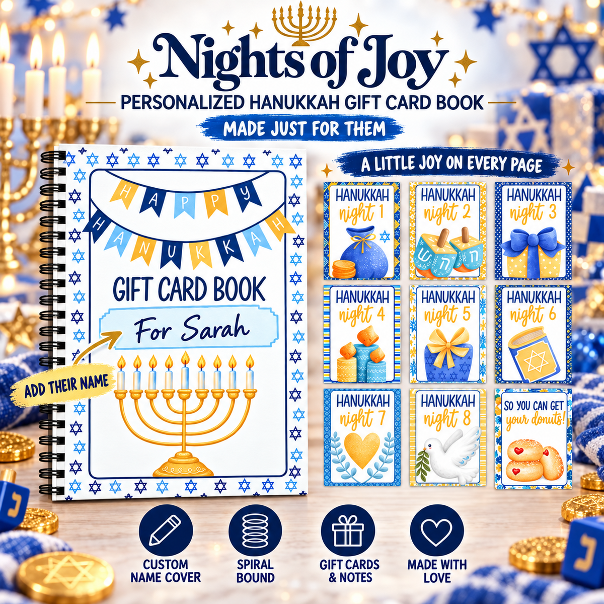 Nights of Joy™ Hanukkah Gift Card Book
